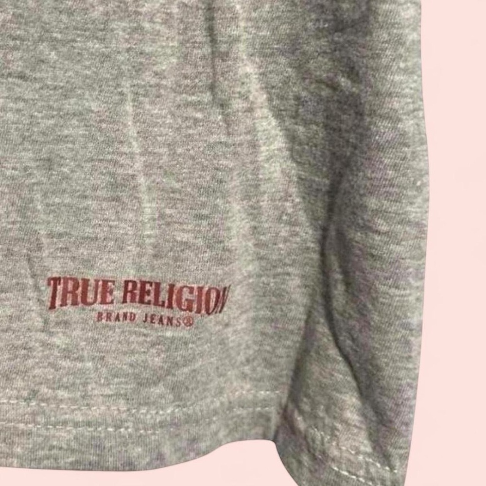 Men’s True Religion Tee Logo Grey Size Large - Picture 4 of 5